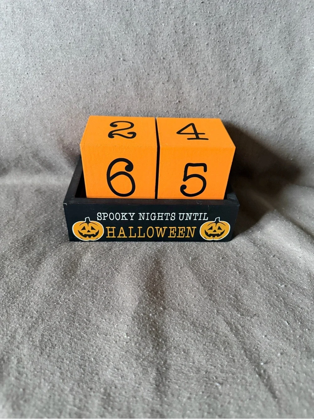 Halloween Countdown Block Set - Orange and Black